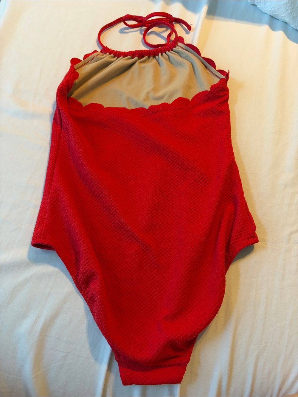 Old Navy Red One-Piece Girls' Swim Suit - Picture 2 of 5
